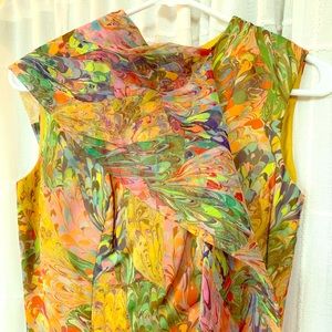 VINTAGE Chiffon & Silk Sari-style pantsuit